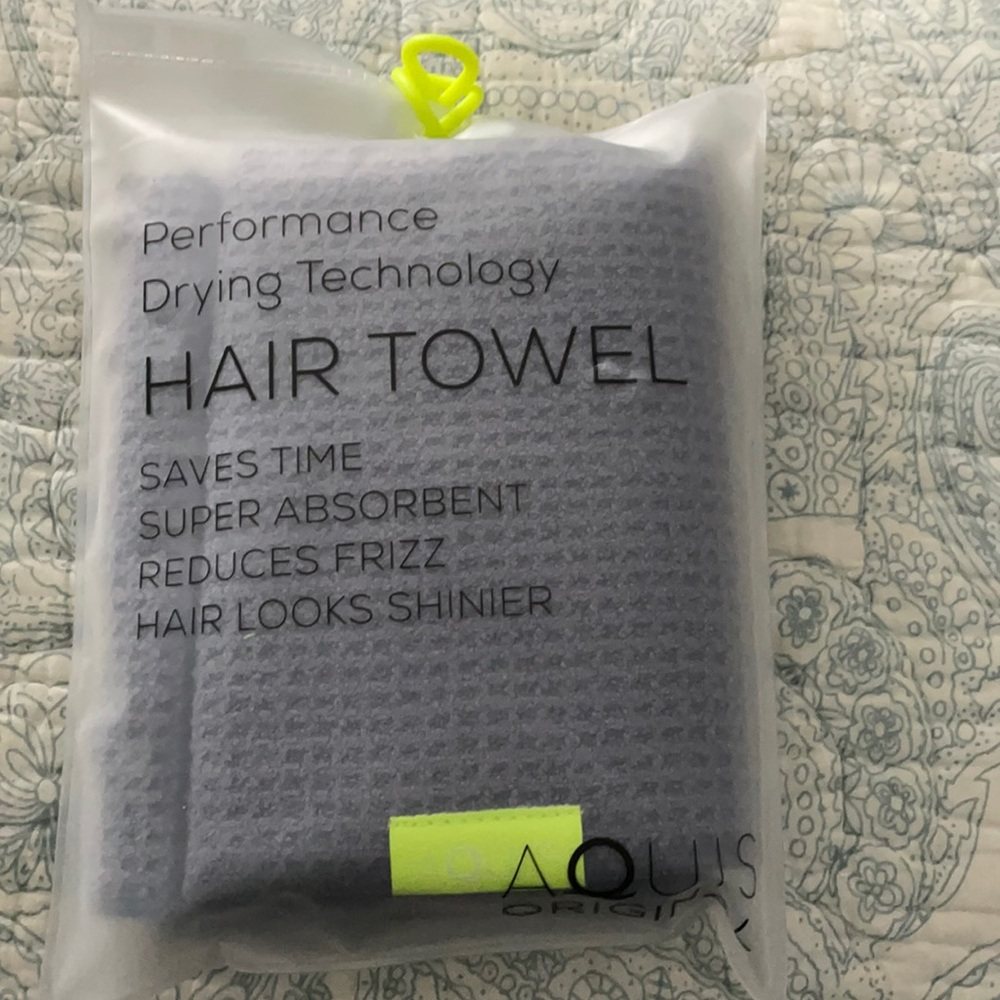 Aquis waffle performance drying hair towel